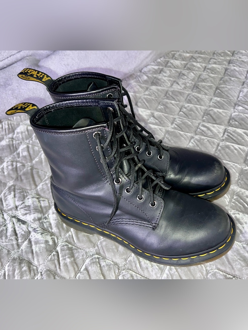 Dr. Martens-1460 Smooth Leather Lace Up Boots-Women’s 9